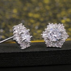 STUNNING silver diamond cz Austrian crystals bride